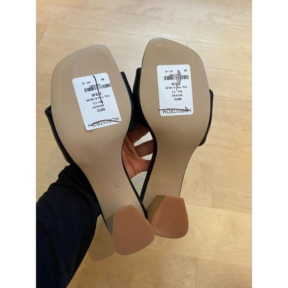 STEVE Madden BNWT "Saged" block heel slide sandals sz 5.5M NEW - Picture 7 of 8